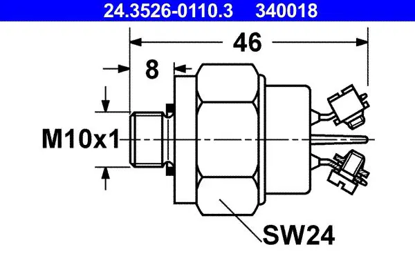 Handler.Part Brake light switch ATE 24352601103 1