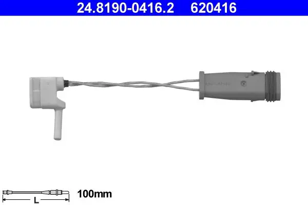 Handler.Part Warning contact, brake pad wear ATE 24819004162 1