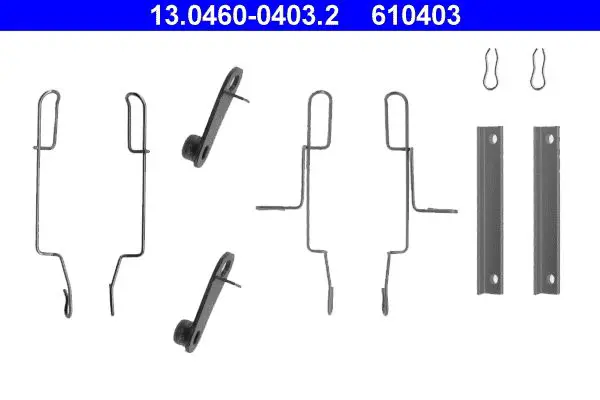 Handler.Part Accessory kit, disc brake pads ATE 13046004032 1