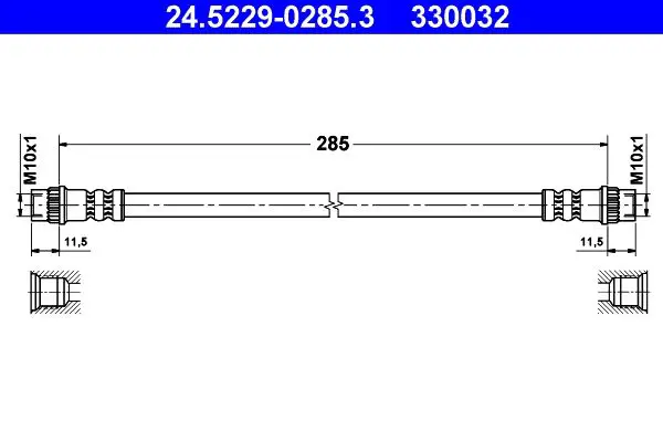 Handler.Part Brake hose ATE 24522902853 1