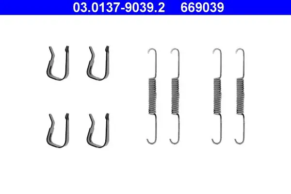 Handler.Part Accessory kit, brake shoes ATE 03013790392 1