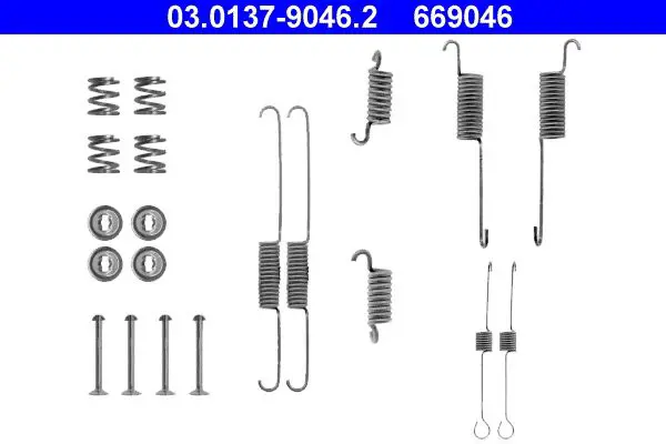 Handler.Part Accessory kit, brake shoes ATE 03013790462 1