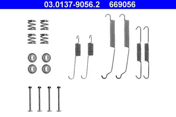 Handler.Part Accessory kit, brake shoes ATE 03013790562 1