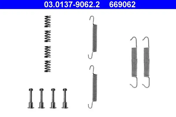 Handler.Part Accessory kit, parking brake shoes ATE 03013790622 1