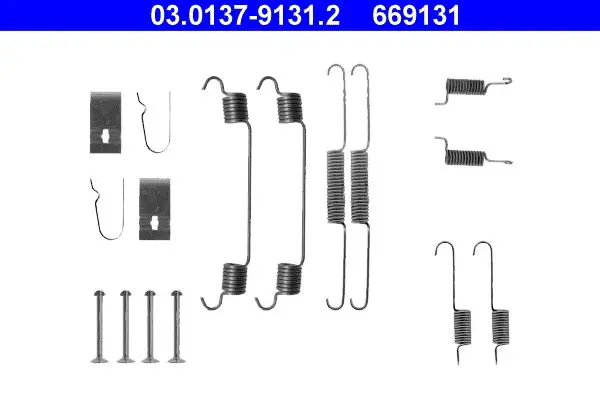 Handler.Part Accessory kit, brake shoes ATE 03013791312 1