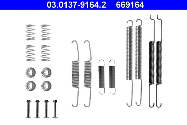 Handler.Part Accessory kit, brake shoes ATE 03013791642 1