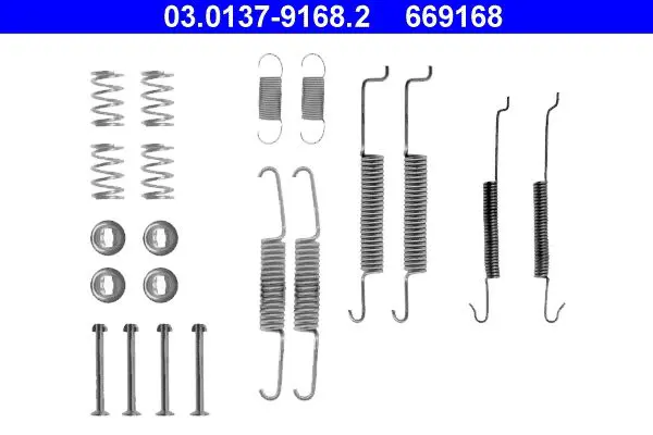 Handler.Part Accessory kit, brake shoes ATE 03013791682 1