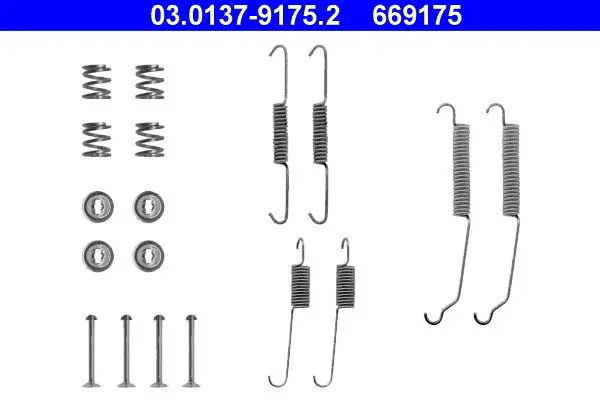 Handler.Part Accessory kit, brake shoes ATE 03013791752 1