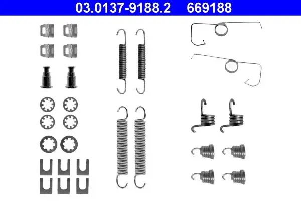 Handler.Part Accessory kit, brake shoes ATE 03013791882 1