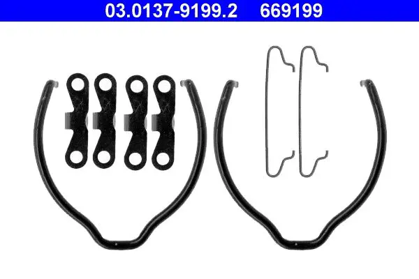 Handler.Part Accessory kit, parking brake shoes ATE 03013791992 1