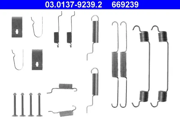 Handler.Part Accessory kit, brake shoes ATE 03013792392 1