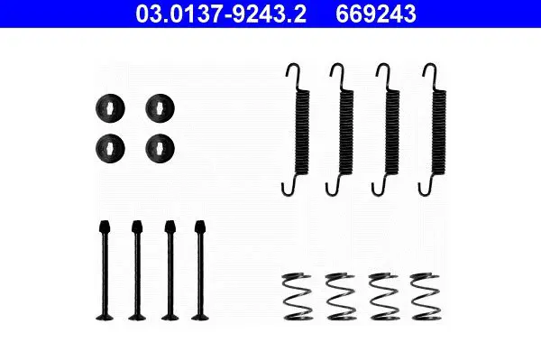 Handler.Part Accessory kit, parking brake shoes ATE 03013792432 1