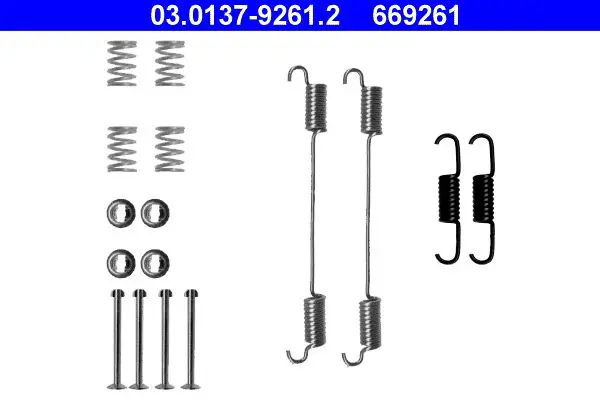 Handler.Part Accessory kit, brake shoes ATE 03013792612 1