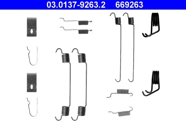 Handler.Part Accessory kit, brake shoes ATE 03013792632 1