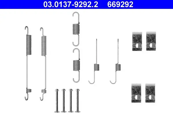 Handler.Part Accessory kit, brake shoes ATE 03013792922 1