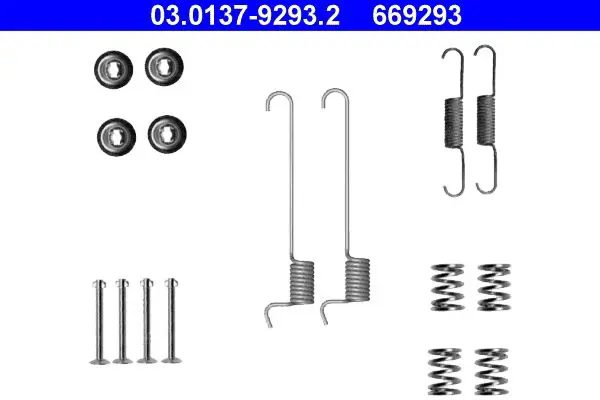 Handler.Part Accessory kit, parking brake shoes ATE 03013792932 1