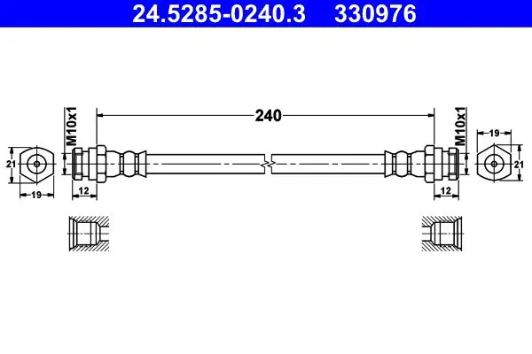 Handler.Part Brake hose ATE 24528502403 1