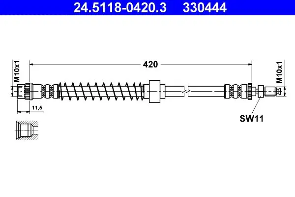 Handler.Part Brake hose ATE 24511804203 1