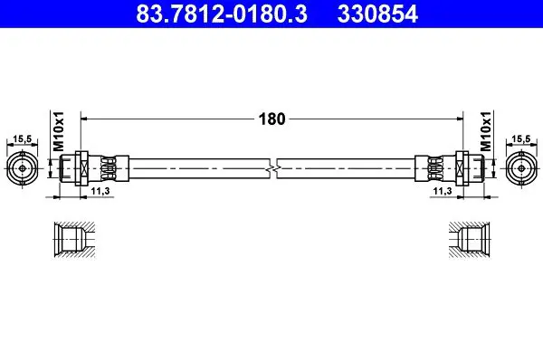 Handler.Part Brake hose ATE 83781201803 1