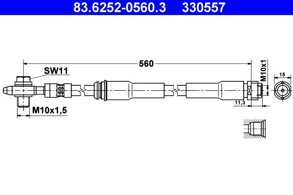 Handler.Part Brake hose ATE 83625205603 1