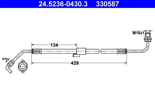 Handler.Part Brake hose ATE 24523604303 1