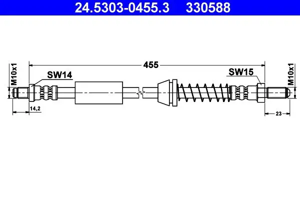 Handler.Part Brake hose ATE 24530304553 1