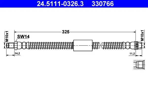 Handler.Part Brake hose ATE 24511103263 1