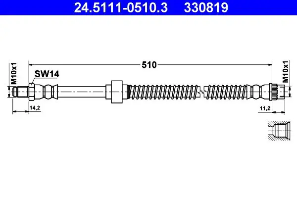 Handler.Part Brake hose ATE 24511105103 1