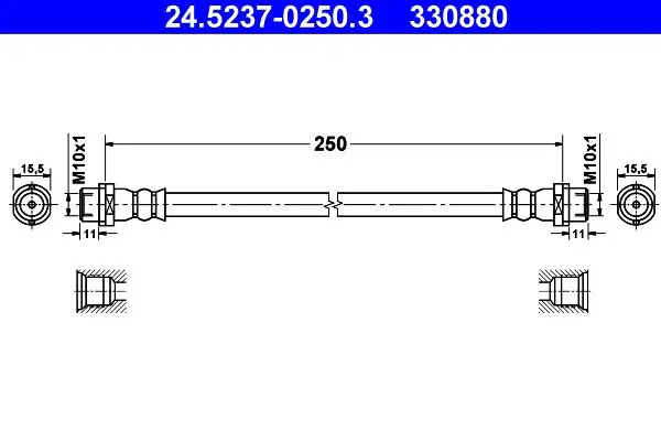 Handler.Part Brake hose ATE 24523702503 1