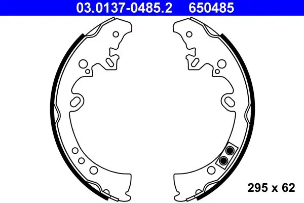 Handler.Part Brake shoe set ATE 03013704852 1