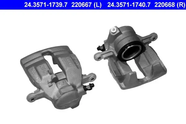 Handler.Part Brake caliper ATE 24357117407 1