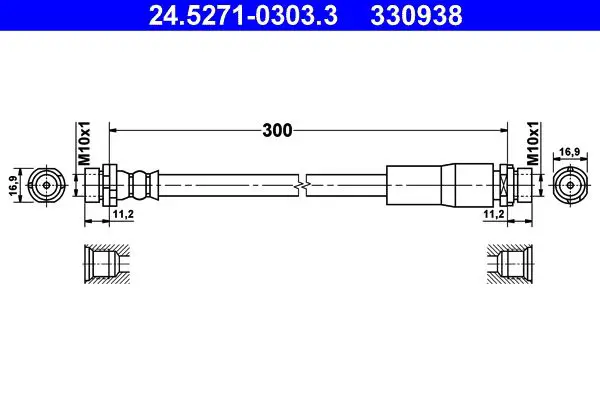 Handler.Part Brake hose ATE 24527103033 1