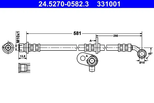 Handler.Part Brake hose ATE 24527005823 1