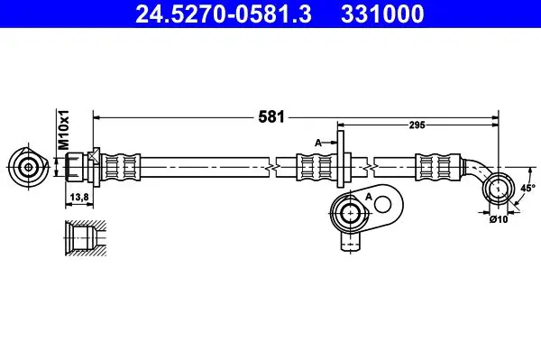 Handler.Part Brake hose ATE 24527005813 1