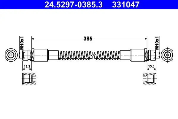 Handler.Part Brake hose ATE 24529703853 1