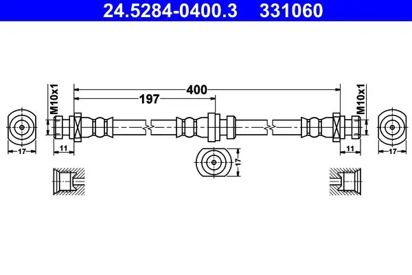 Handler.Part Brake hose ATE 24528404003 1