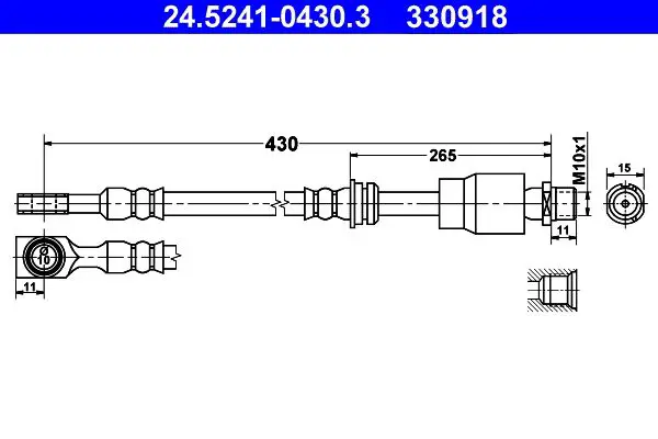 Handler.Part Brake hose ATE 24524104303 1