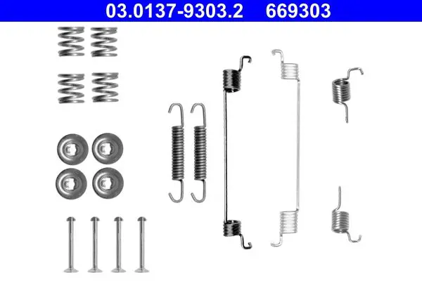 Handler.Part Accessory kit, brake shoes ATE 03013793032 1