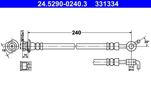 Handler.Part Brake hose ATE 24529002403 1