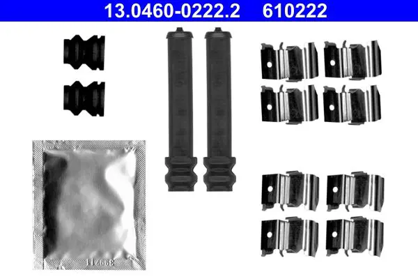 Handler.Part Accessory kit, disc brake pads ATE 13046002222 1