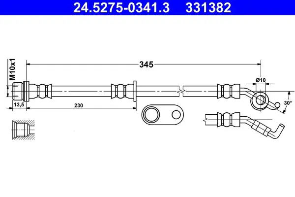 Handler.Part Brake hose ATE 24527503413 1