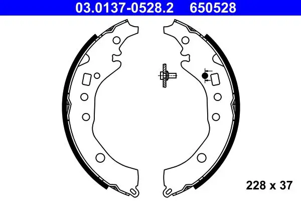 Handler.Part Brake shoe set ATE 03013705282 1