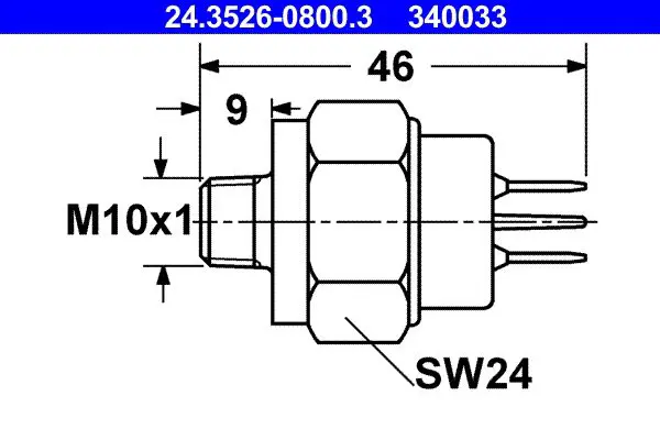 Handler.Part Brake light switch ATE 24352608003 1