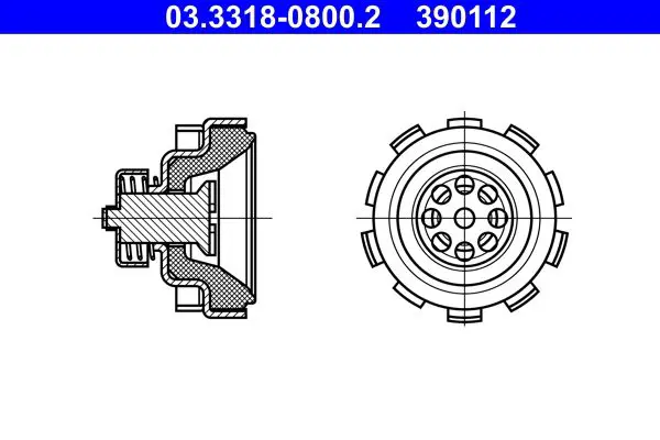 Handler.Part Repair Kit, brake master cylinder ATE 03331808002 1