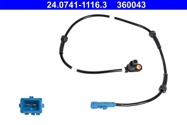 Handler.Part Sensor, wheel speed ATE 24074111163 1