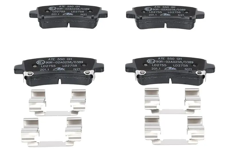 Handler.Part Brake pad set, disc brake ATE 13047027552 2