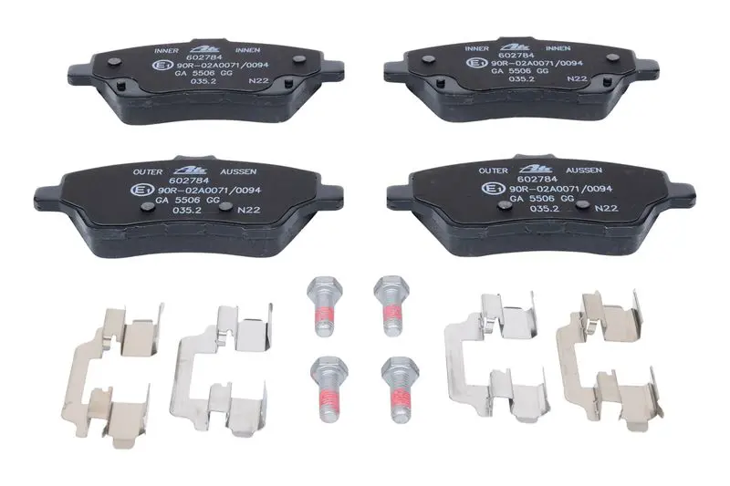 Handler.Part Brake pad set, disc brake ATE 13046027842 2