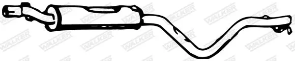 Handler.Part Front silencer WALKER 04657 1