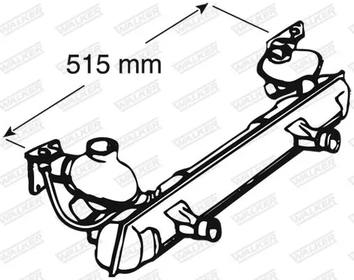 Handler.Part Middle silencer WALKER 04531 1