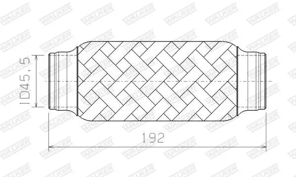 Handler.Part Corrugated pipe, exhaust system WALKER 05249 5